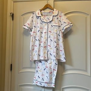 BEDHEAD DRAGONFLY DREAMS LONG SLEEVE CLASSIC STRETCH JERSEY PJ SET